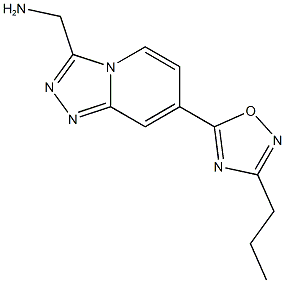 {[7-(3-propyl-1,2,4-oxadiazol-5-yl)[1,2,4]triazolo[4,3-a]pyridin-3-yl]methyl}amine 结构式