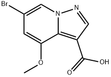6-Bromo-4-methoxypyrazolo[1,5-a]pyridine-3-carboxylic acid 结构式