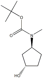 tert-butyl n-[(1s,3s)-3-hydroxycyclopentyl]-n-methylcarbamate 结构式