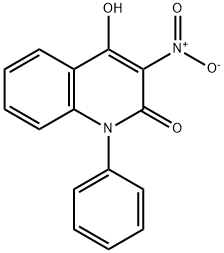 4-hydroxy-3-nitro-1-phenyl-1,2-dihydroquinolin-2-one 结构式