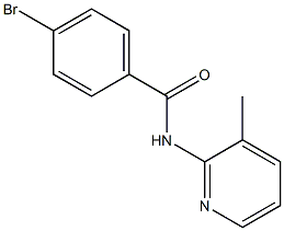 4-bromo-N-(3-methylpyridin-2-yl)benzamide 结构式