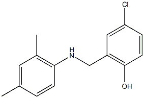 4-chloro-2-{[(2,4-dimethylphenyl)amino]methyl}phenol 结构式