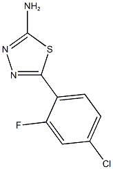 5-(4-chloro-2-fluorophenyl)-1,3,4-thiadiazol-2-amine 结构式