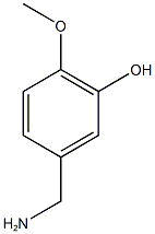 5-(aminomethyl)-2-methoxyphenol 结构式