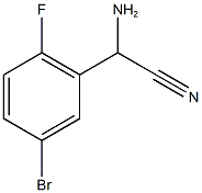 amino(5-bromo-2-fluorophenyl)acetonitrile 结构式