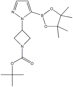 (1-(1-(tert-butoxycarbonyl)azetidin-3-yl)-1h-pyrazol-5-yl)boronic acid pinacol ester 结构式