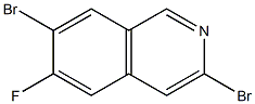 3,7-dibromo-6-fluoroisoquinoline 结构式