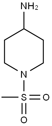 1-methanesulfonylpiperidin-4-amine 结构式