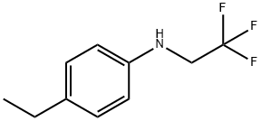 4-乙基-N-(2,2,2-三氟乙基)苯胺 结构式