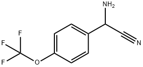 amino[4-(trifluoromethoxy)phenyl]acetonitrile 结构式