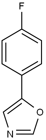 5-(4-fluorophenyl)-1,3-oxazole 结构式