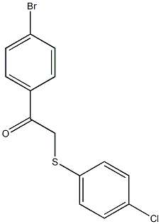 1-(4-bromophenyl)-2-[(4-chlorophenyl)sulfanyl]ethan-1-one 结构式