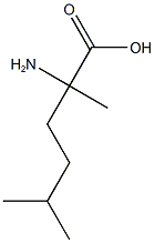 2-amino-2,5-dimethylhexanoic acid 结构式