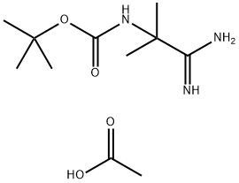 叔-丁基 N-(1-甲脒基-1-甲基乙基)氨基甲酯 结构式