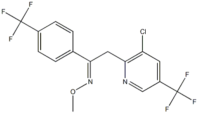 (Z)-{2-[3-chloro-5-(trifluoromethyl)pyridin-2-yl]-1-[4-(trifluoromethyl)phenyl]ethylidene}(methoxy)amine 结构式