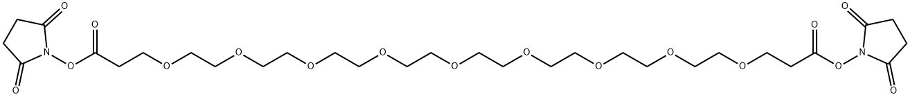 双取代丙烯酸琥珀酰亚胺酯-二十四聚乙二醇 结构式