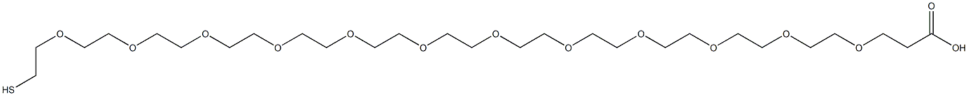 HS-PEG12-CH2CH2COOH 结构式