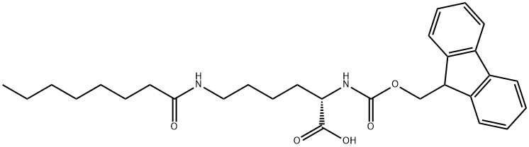 FMOC-LYS(OCTANOYL)-OH 结构式