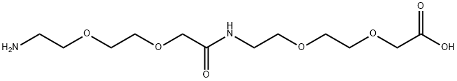 17-氨基-10-氧代-3,6,12,15-四氧杂-9-氮杂十七烷酸 结构式