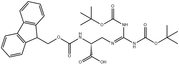 FMOC-D-ALG(BOC)2-OH 结构式