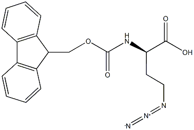 (2R)-4-叠氮基-2-[[芴甲氧羰基]氨基]丁酸 结构式