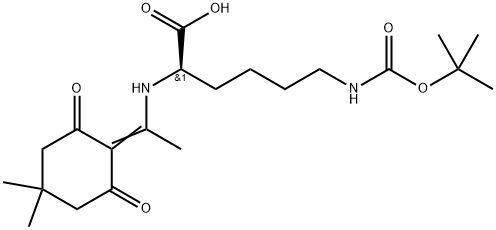 N-alpha-(4-4-Dimethyl-2,6-dioxocyclohex-1-ylidene)ethyl-N-epsilon-allyloxycarbonyl-D-lysine dicyclohexylamine 结构式