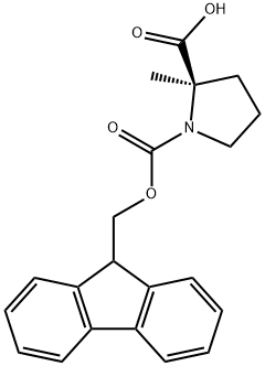 (R)-N-FMOC-Α-METHYLPROLINE 结构式