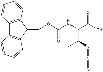 [S-(R*,R*)]-3-叠氮基-2-[[芴甲氧羰基]氨基]丁酸 结构式