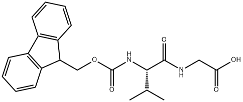 FMOC-L-缬氨酰-甘氨酸 结构式