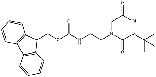 Boc-Aeg(Fmoc)-OH 结构式