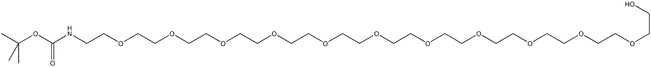 O-[2-(BOC-氨基)乙基]聚乙二醇 5,000 结构式
