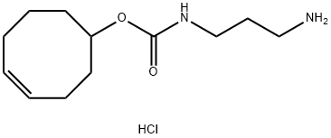 环辛-4-烯-1-基 (3-氨基丙基)氨基甲酸酯盐酸盐 结构式