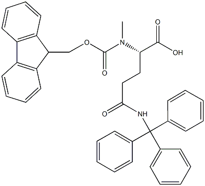 FMOC-N-ME-GLN(TRT)-OH 结构式