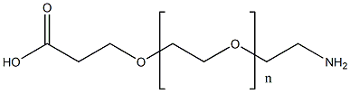 ALPHA-(2-氨基乙基)-OMEGA-(2-羧基乙氧基)聚氧乙烯 结构式