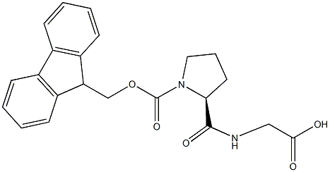 (9H-Fluoren-9-yl)MethOxy]Carbonyl Pro-Gly-OH 结构式