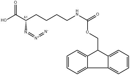 N3-L-Lys(Fmoc)-OH 结构式