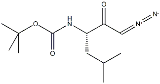 BOC-L-LEU-CHN2 结构式