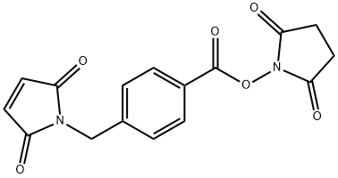 4-(2-N-Maleimido)methyl benzoic acid-NHS 结构式