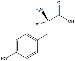 (R)-ALPHA-甲基酪氨酸 结构式