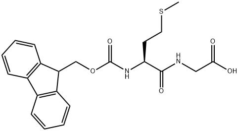 N-芴甲氧羰基-蛋氨酰-甘氨酸 结构式
