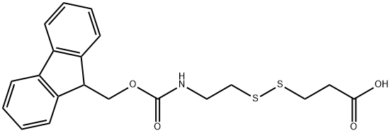 Fmoc-NH-ethyl-SS-propionic acid 结构式