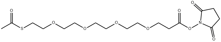 dPEG(R)4-SATA (S-acetyl-dPEG(R)4-NHS ester) 结构式