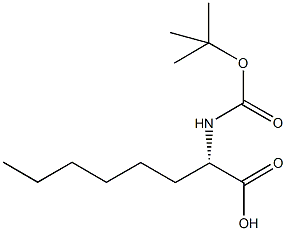 (S)-N-2-t-Butyloxycarbonylamino-octanoic acid dicyclohexylamine 结构式