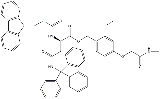 Fmoc-D-Asn(Trt)-AC TG 结构式