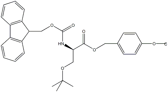 Fmoc-D-Ser(tBu)-Wang TG 结构式