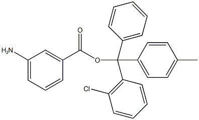 3-AMINOBENZOIC ACID-2-CHLOROTRITYL RESIN 结构式