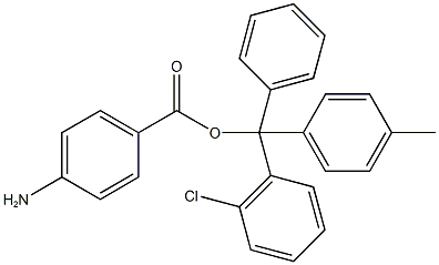 4-AMINOBENZOIC ACID-2-CHLOROTRITYL RESIN 结构式