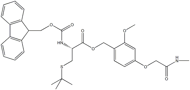Fmoc-L-Cys(S-tBu)-AC TG 结构式
