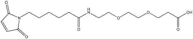 马来酰亚胺-聚乙二醇-羧酸 结构式
