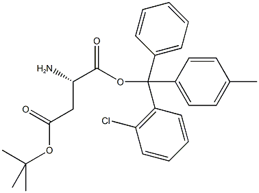 H-L-ASP(TBU)-2-CHLOROTRITYL RESIN 结构式